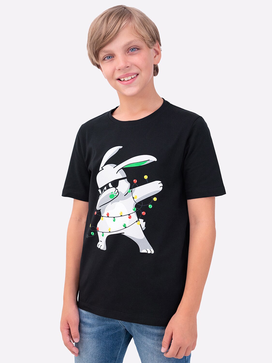 

Футболка детская HappyFox 3338 цв. черный р. 158, 3338