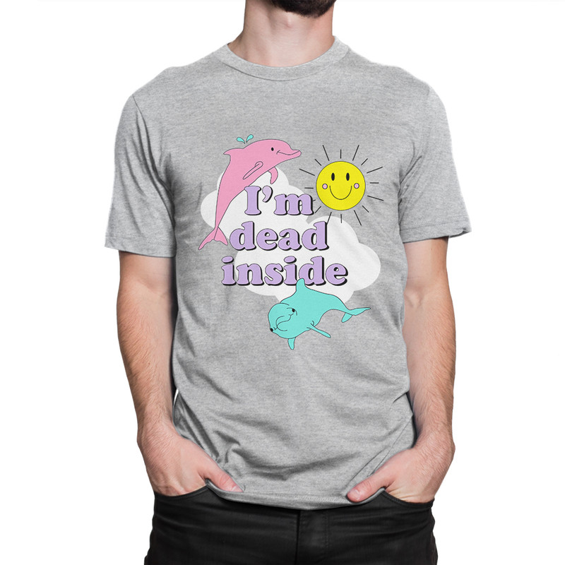 

Футболка мужская Dream Shirts Я Мёртв Внутри серая XS, Серый, Я Мёртв Внутри
