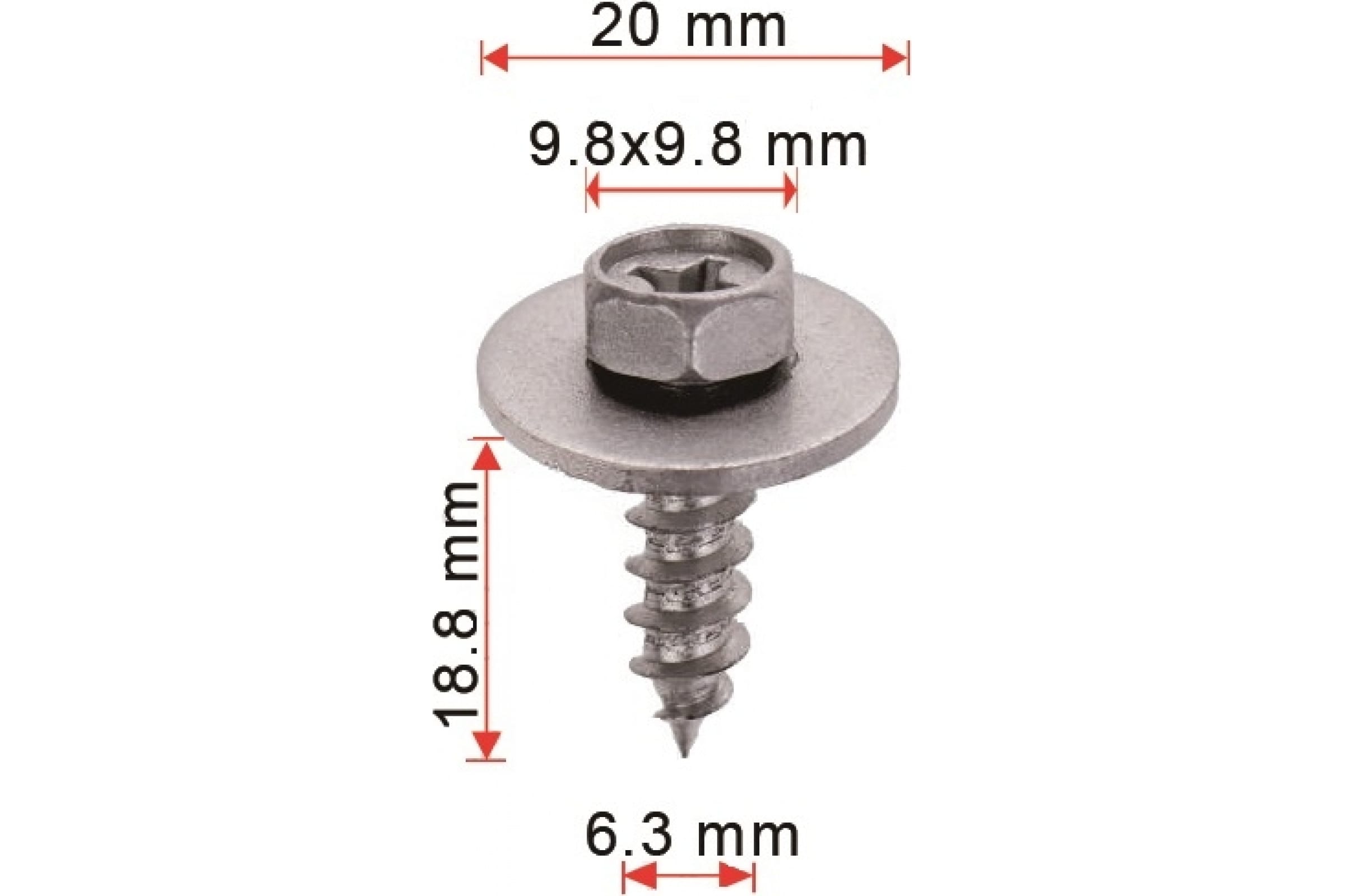 

AVERS Винт, 10 шт 9015960383-10