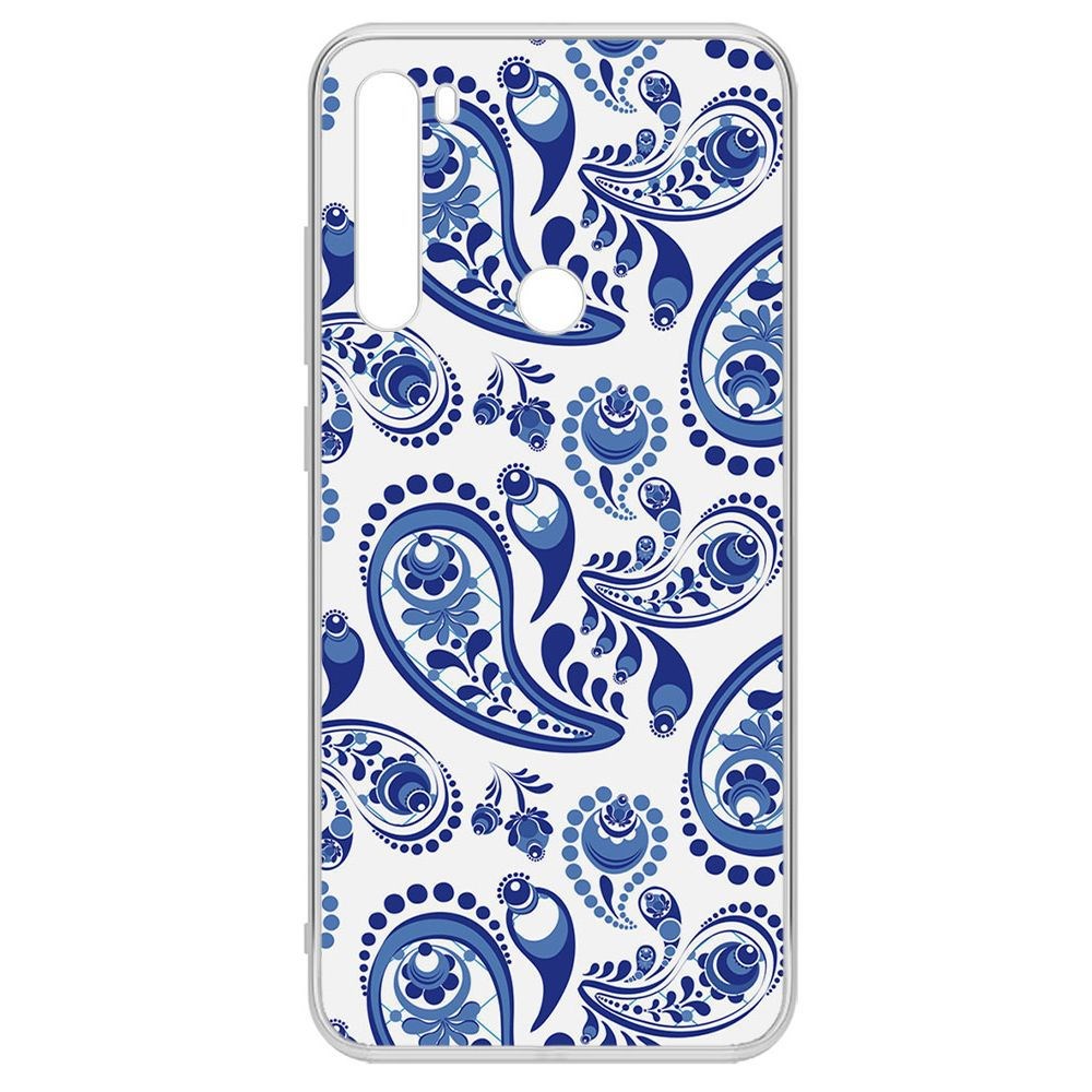 

Чехол-накладка Krutoff Clear Case Гжель для Xiaomi Redmi Note 8T