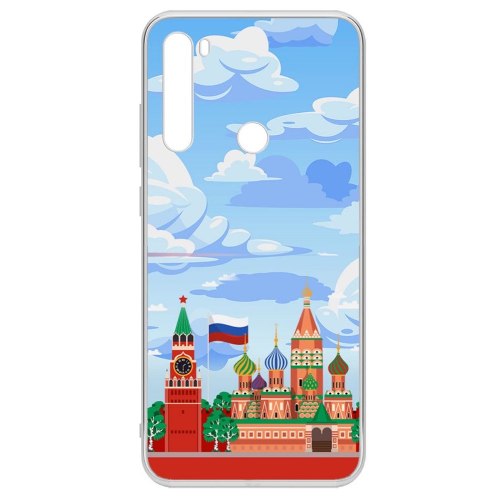 

Чехол-накладка Krutoff Clear Case Красная Площадь для Xiaomi Redmi Note 8T