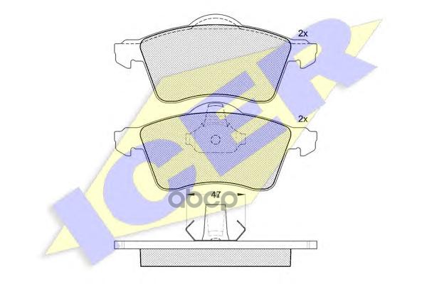 

Колодки дисковые передние VW T4 2.5TDi &Syncro 96-98 141166