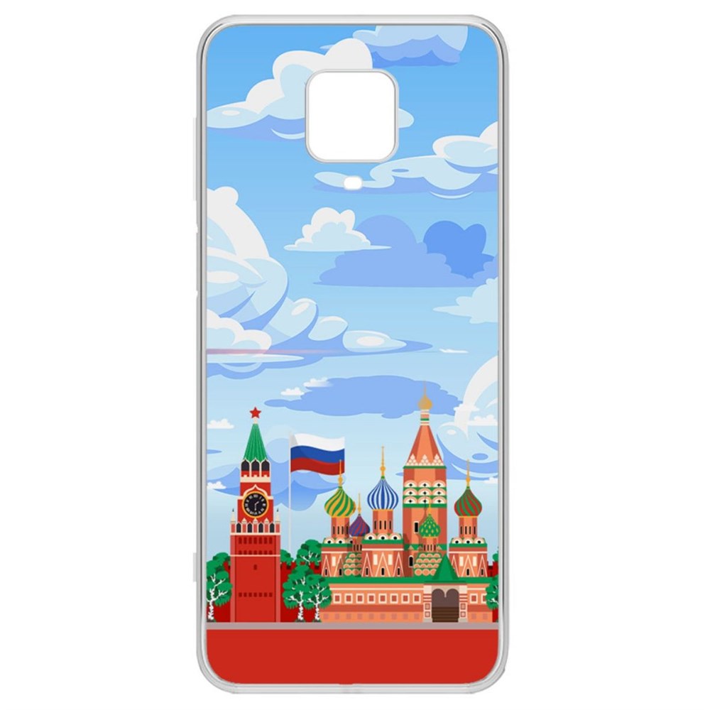 

Чехол-накладка Krutoff Clear Case Красная Площадь для Xiaomi Redmi Note 9 Pro