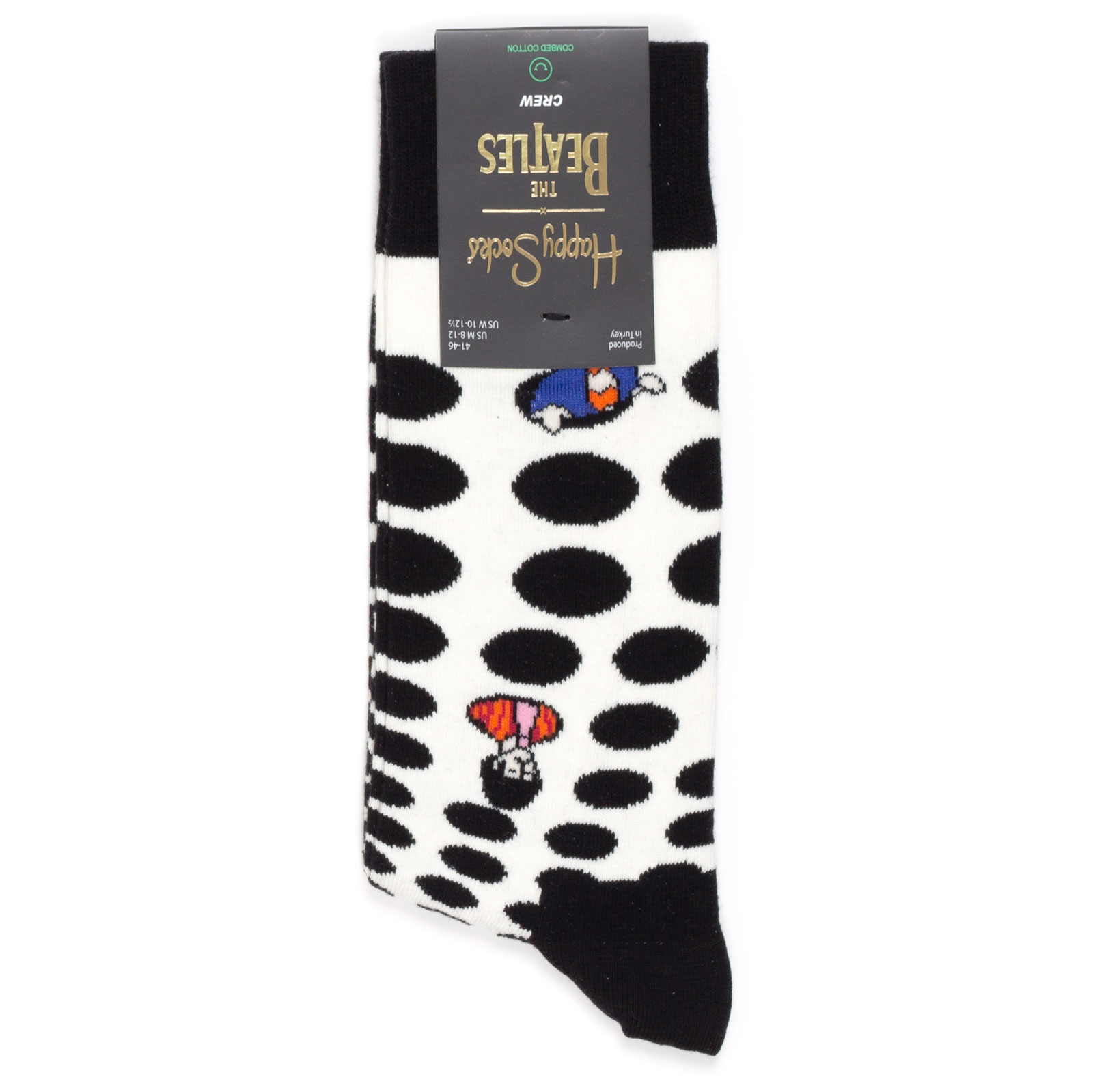 

Носки унисекс Happy Socks Happy-Socks-The-Beatles-Dots разноцветные, Белый;черный, Happy-Socks-The-Beatles-Dots