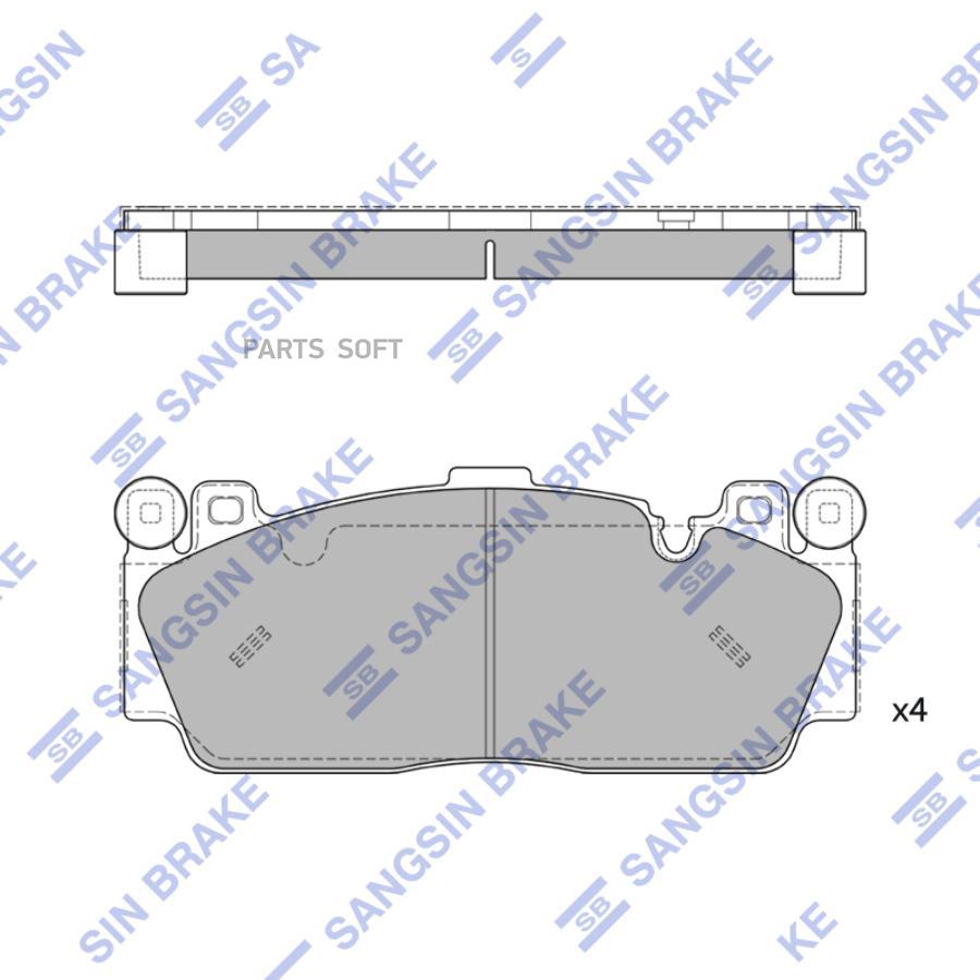 

Тормозные колодки Sangsin brake передние SP4538