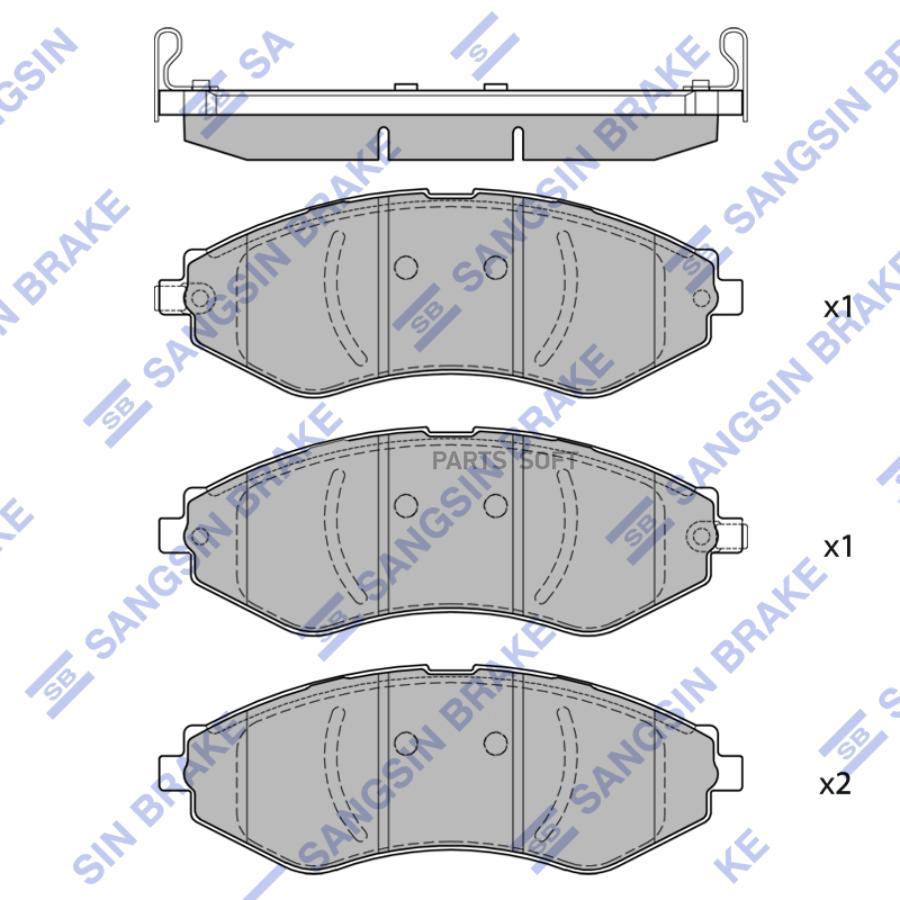 

колодки тормозные CHEVROLET LACETTI 05- перед. 1шт