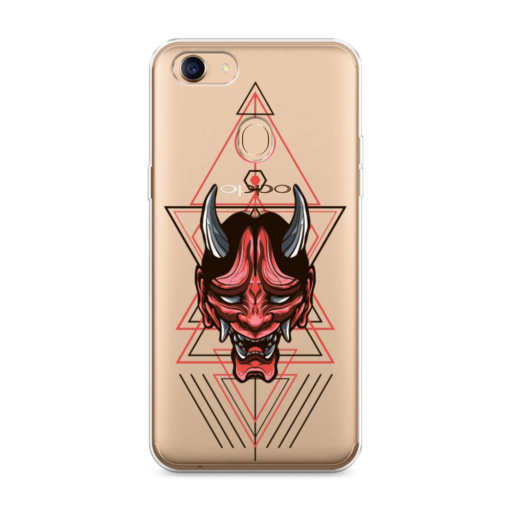 

Чехол для Oppo F5 "Hanya Oni mask", Серый;красный;черный, 250250-4