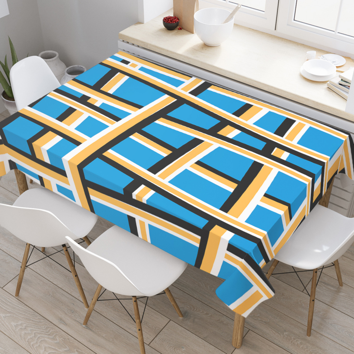 

Скатерть прямоугольная JoyArty "Небрежное плетение" из сатена, 120x145 см, Небрежное плетение