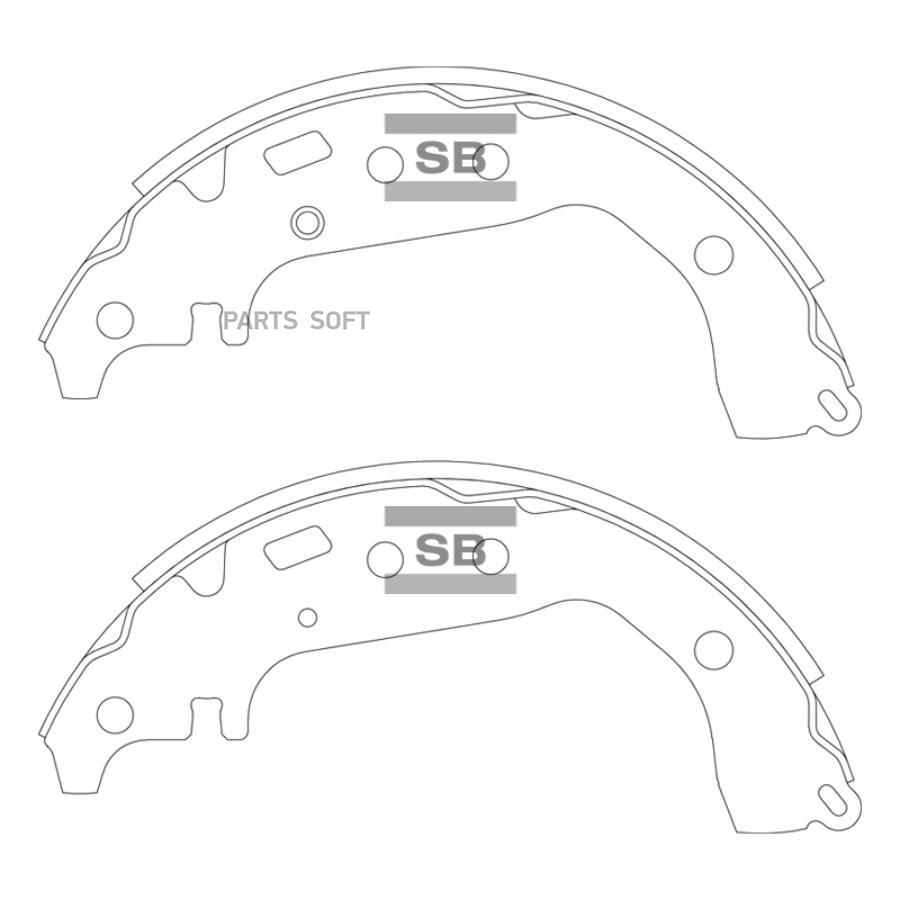 

Тормозные колодки Sangsin brake барабанные SA219