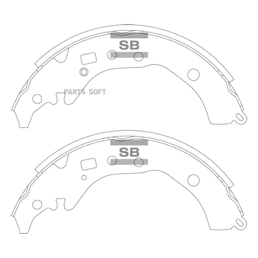 

Тормозные колодки Sangsin brake барабанные SA246