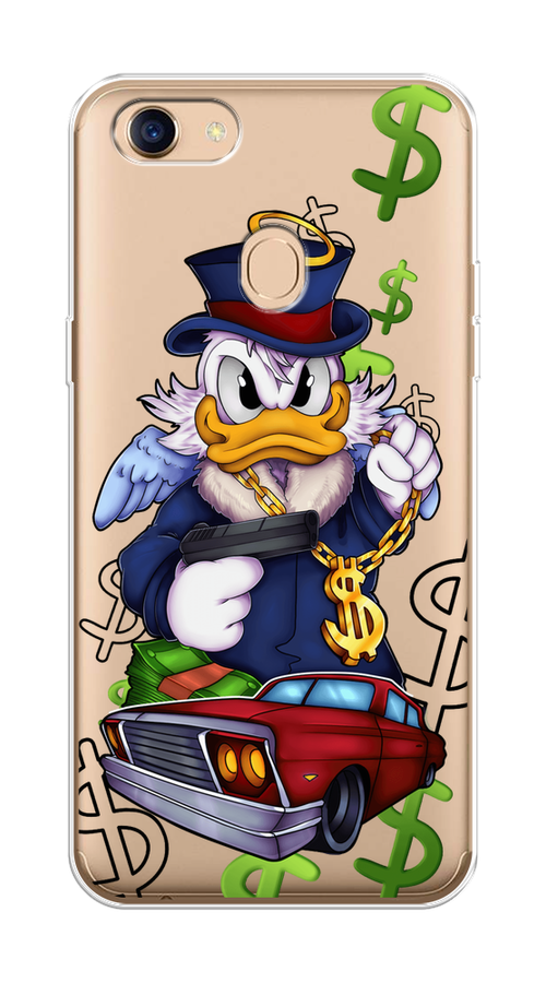 

Чехол на Oppo F5 "Scrooge McDuck with a Gold Chain", Красный;синий;белый, 250250-6
