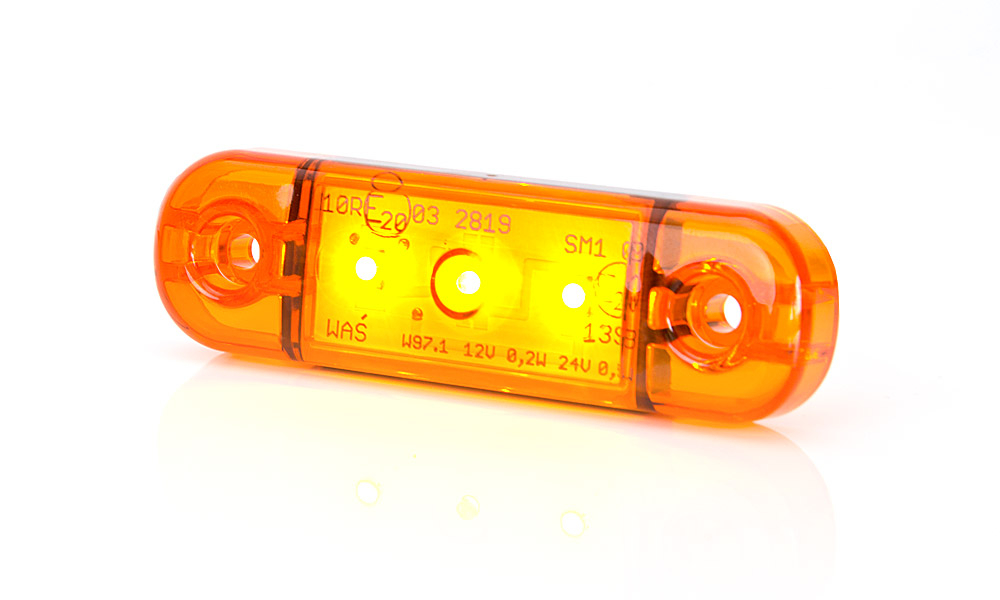 

Фонарь Габаритный Боковой Super Slim Оранжевый [Светодиод] 12v/24v WAS арт. 708