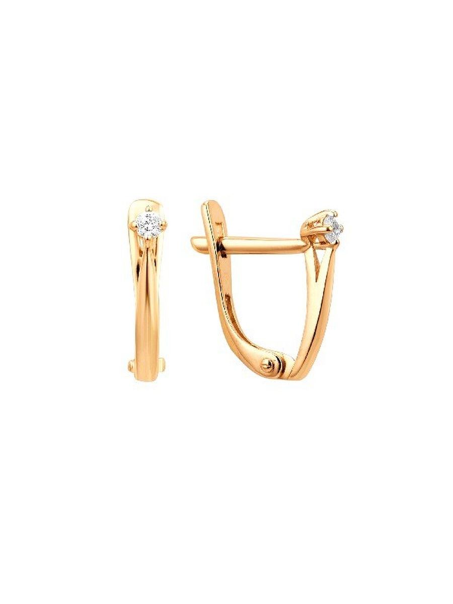

Серьги из золота TEO MAORI 8000652-1102, фианит, 8000652-1102