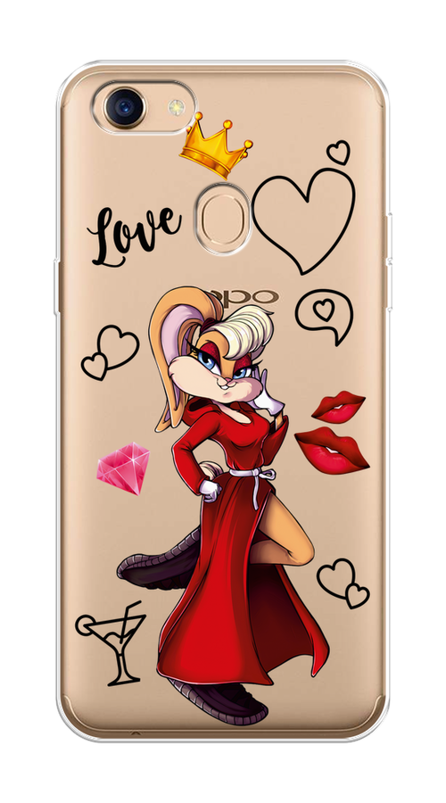 

Чехол на Oppo F5 "Rich Lola Bunny", Красный;бежевый;оранжевый, 250250-6