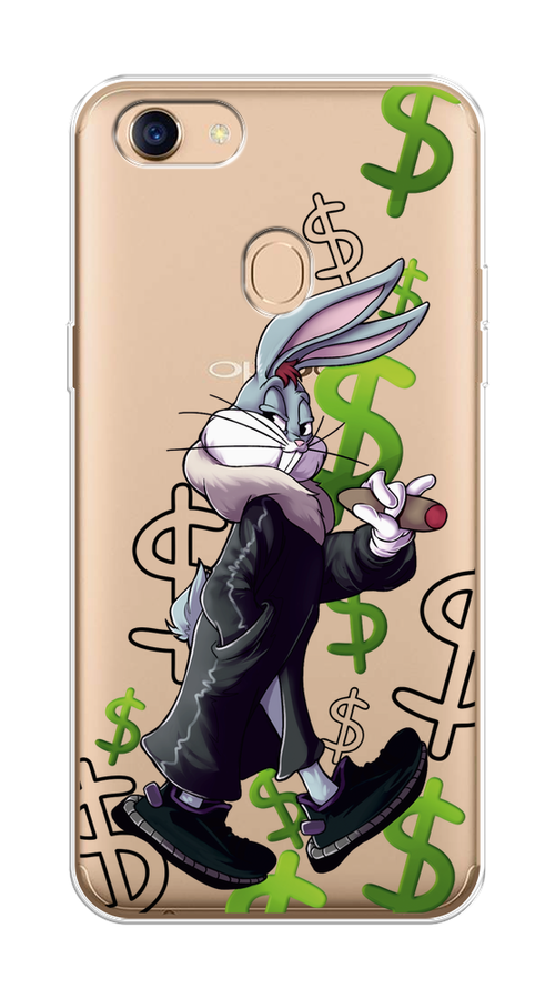 

Чехол на Oppo F5 "Rich Bugs Bunny", Зеленый;черный;голубой, 250250-6