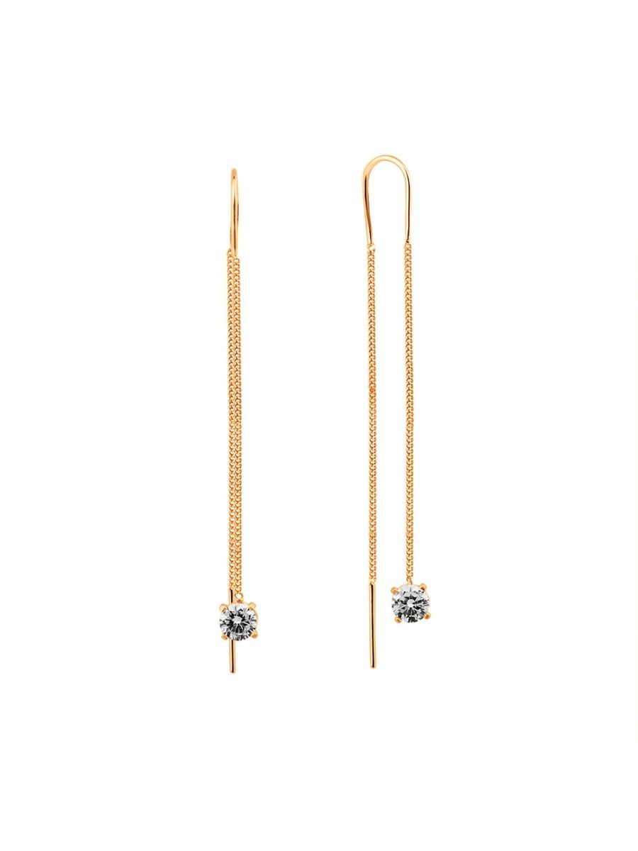 

Серьги из золота TEO MAORI 721-1291-11-01, фианит, 721-1291-11-01