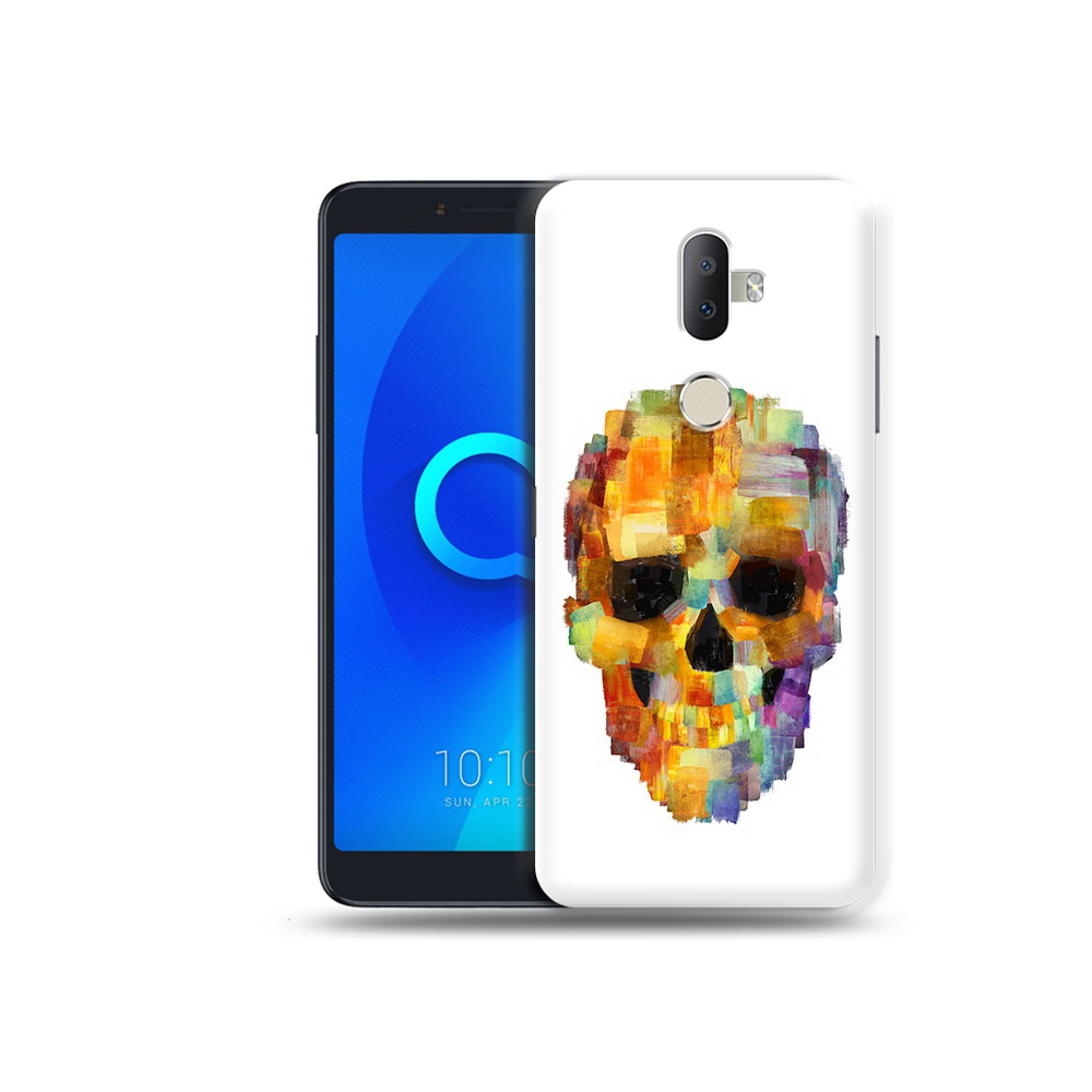 

Чехол MyPads Tocco для Alcatel 3V нарисованный череп, Прозрачный, Tocco