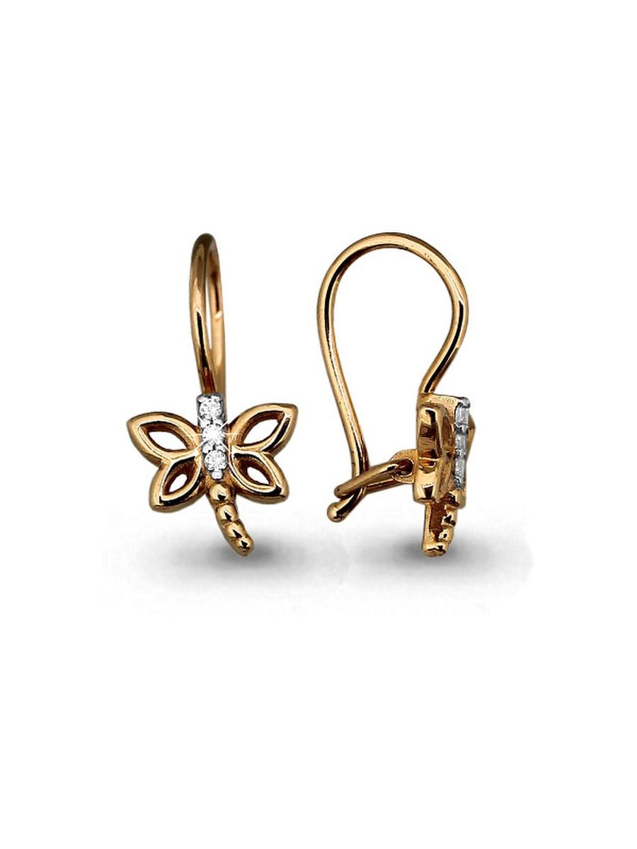 

Серьги из золота TEO MAORI 745044А, фианит, 745044А