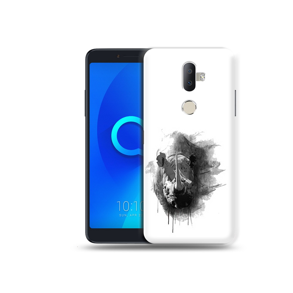 

Чехол MyPads Tocco для Alcatel 3V носорог, Прозрачный, Tocco