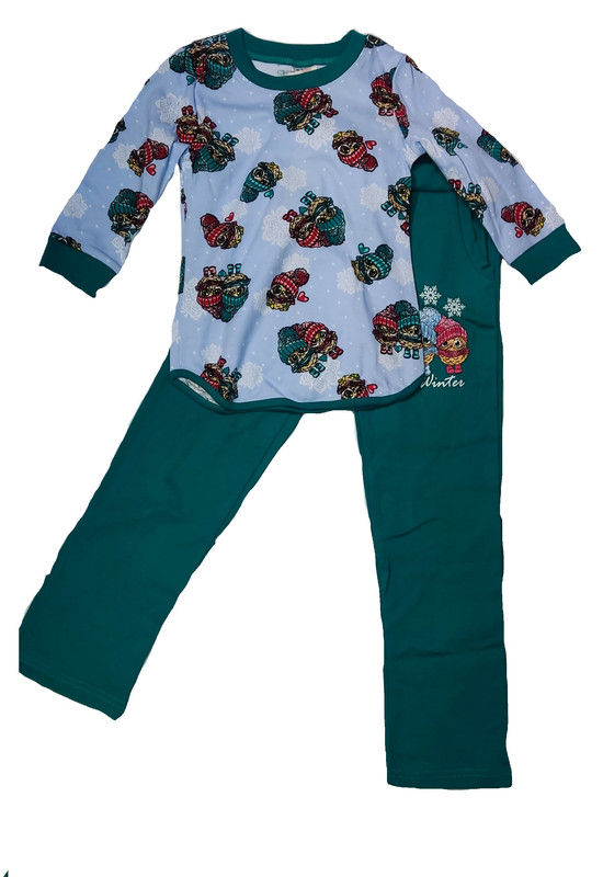 Пижама детская Натали 75011-116, зеленый, 116
