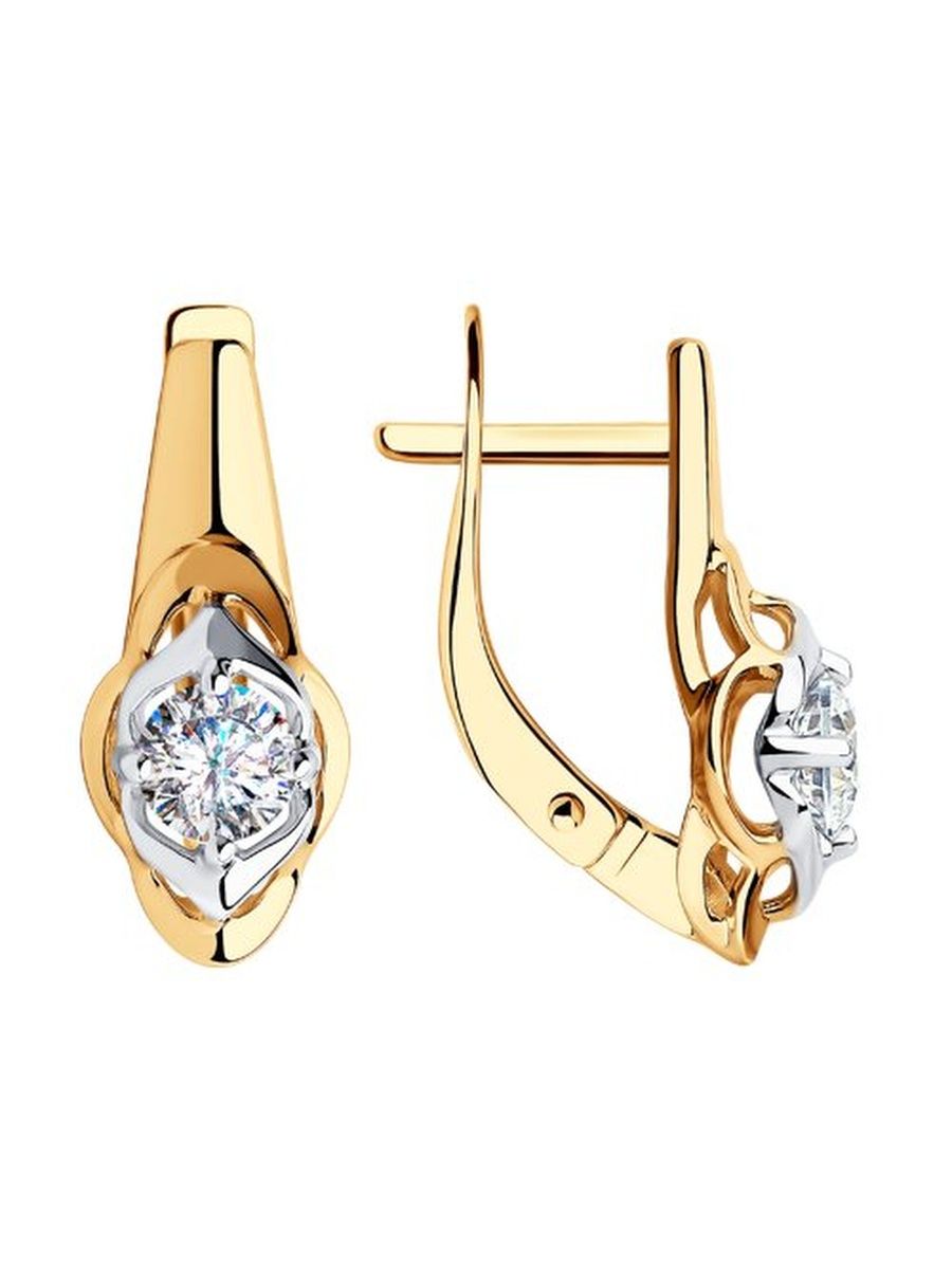 

Серьги из золота TEO MAORI 828321, фианит, 828321