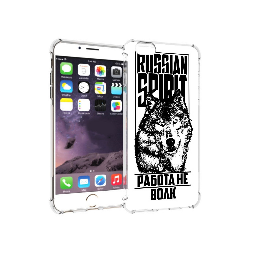 

Чехол MyPads Tocco для Apple iPhone 6 Plus работа не волк, Прозрачный, Tocco