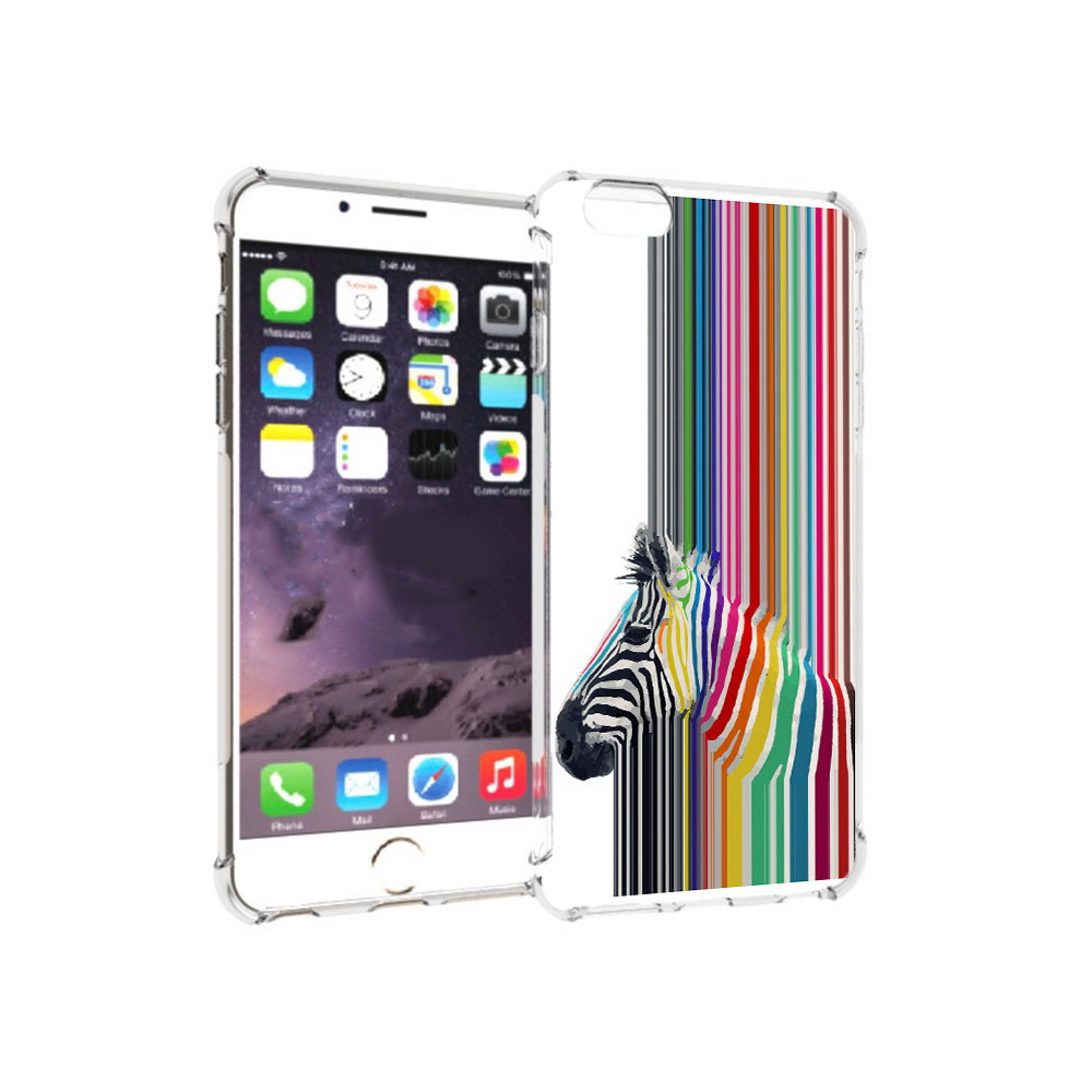 

Чехол MyPads Tocco для Apple iPhone 6 Plus радужная зебра, Прозрачный, Tocco