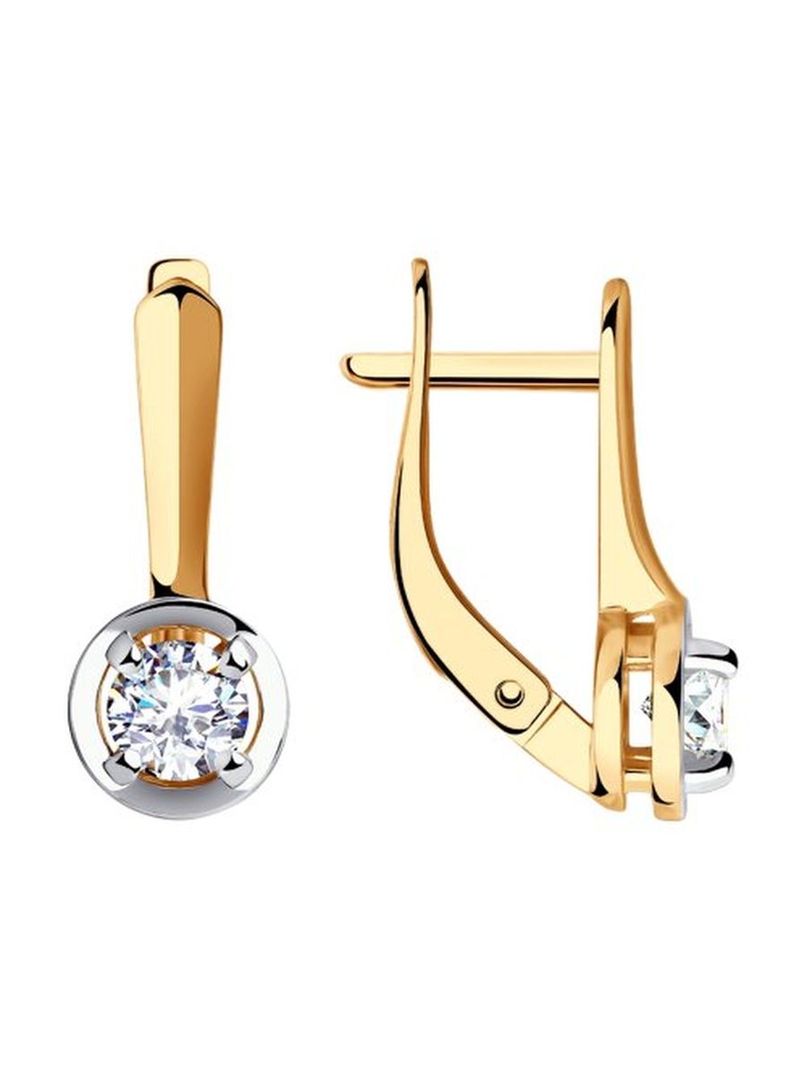 

Серьги из золота TEO MAORI 828612, фианит, 828612