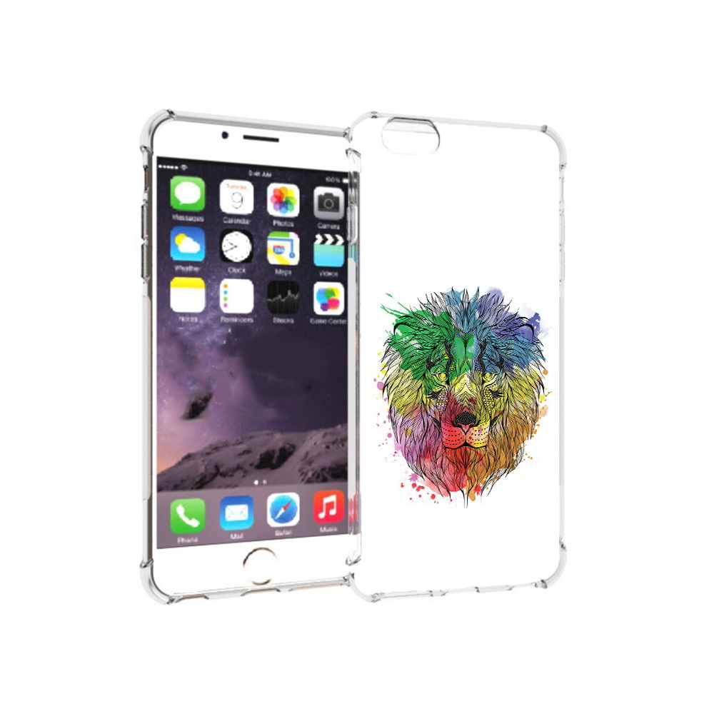 

Чехол MyPads Tocco для Apple iPhone 6 Plus разноцветный гордый лев, Прозрачный, Tocco