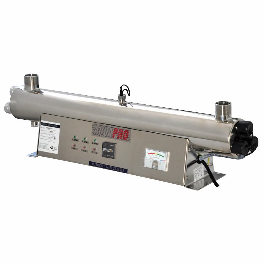 

Aquapro UV-36GPM-HTM 36GPM ультрафиолетовый стерилизатор в сборе, 8.20 м^3/час, вх/вых - 1, Красный
