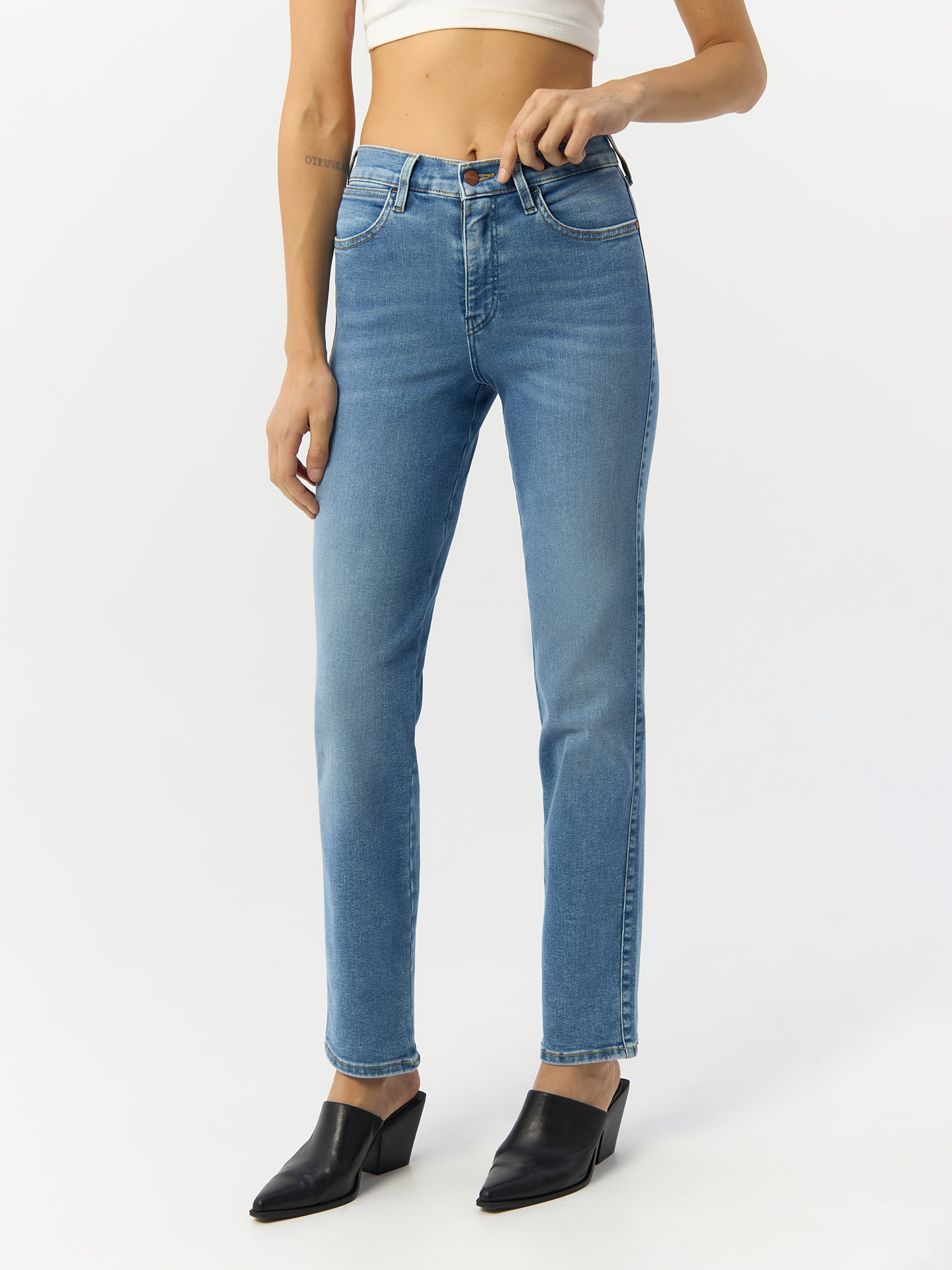 

Джинсы женские Wrangler 112343579 голубые 32/32, Голубой, 112343579