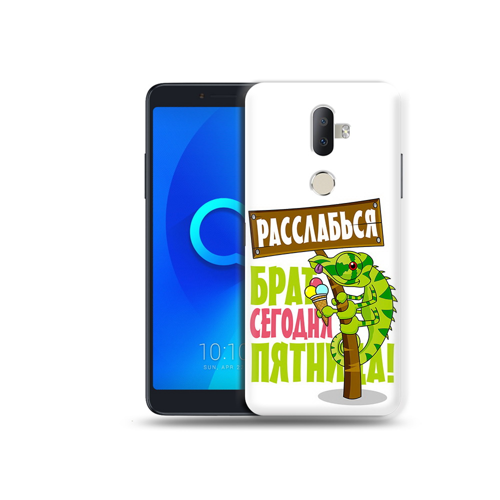 

Чехол MyPads Tocco для Alcatel 3V пятница, Прозрачный, Tocco