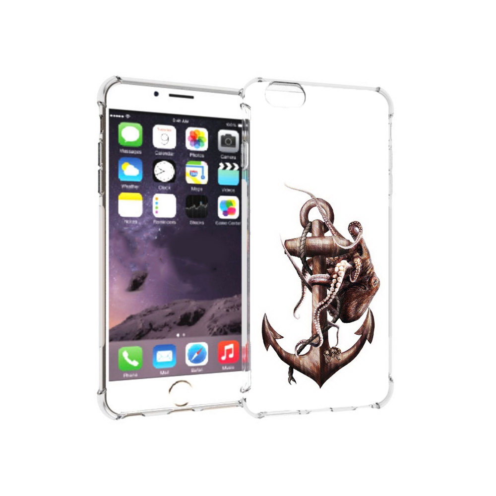 

Чехол MyPads Tocco для Apple iPhone 6 Plus ржавый якорь, Прозрачный, Tocco