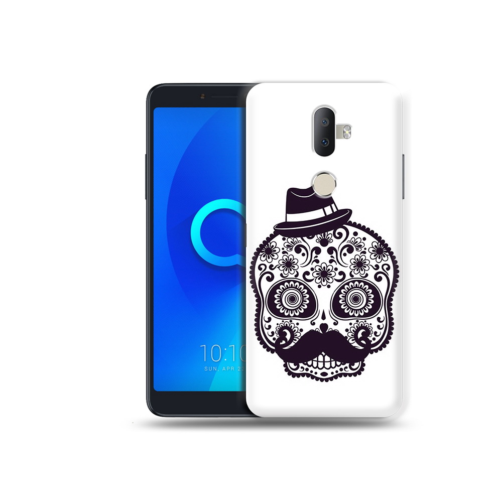 

Чехол MyPads Tocco для Alcatel 3V разрисованный скелет, Прозрачный, Tocco