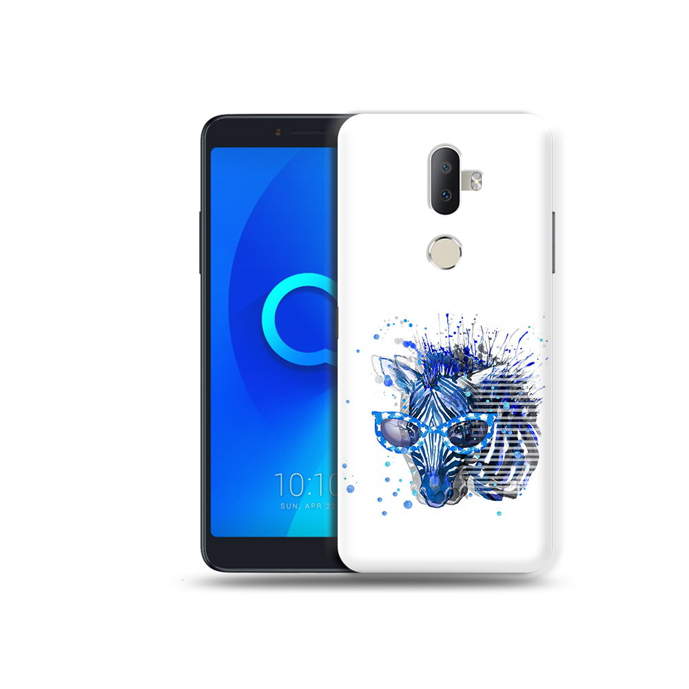 

Чехол MyPads Tocco для Alcatel 3V расплывчатая зебра, Прозрачный, Tocco
