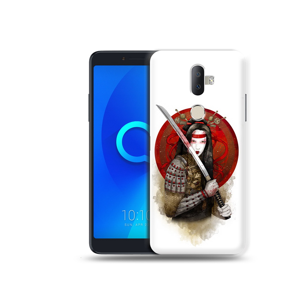

Чехол MyPads Tocco для Alcatel 3V рисованная девушка с катаной, Прозрачный, Tocco