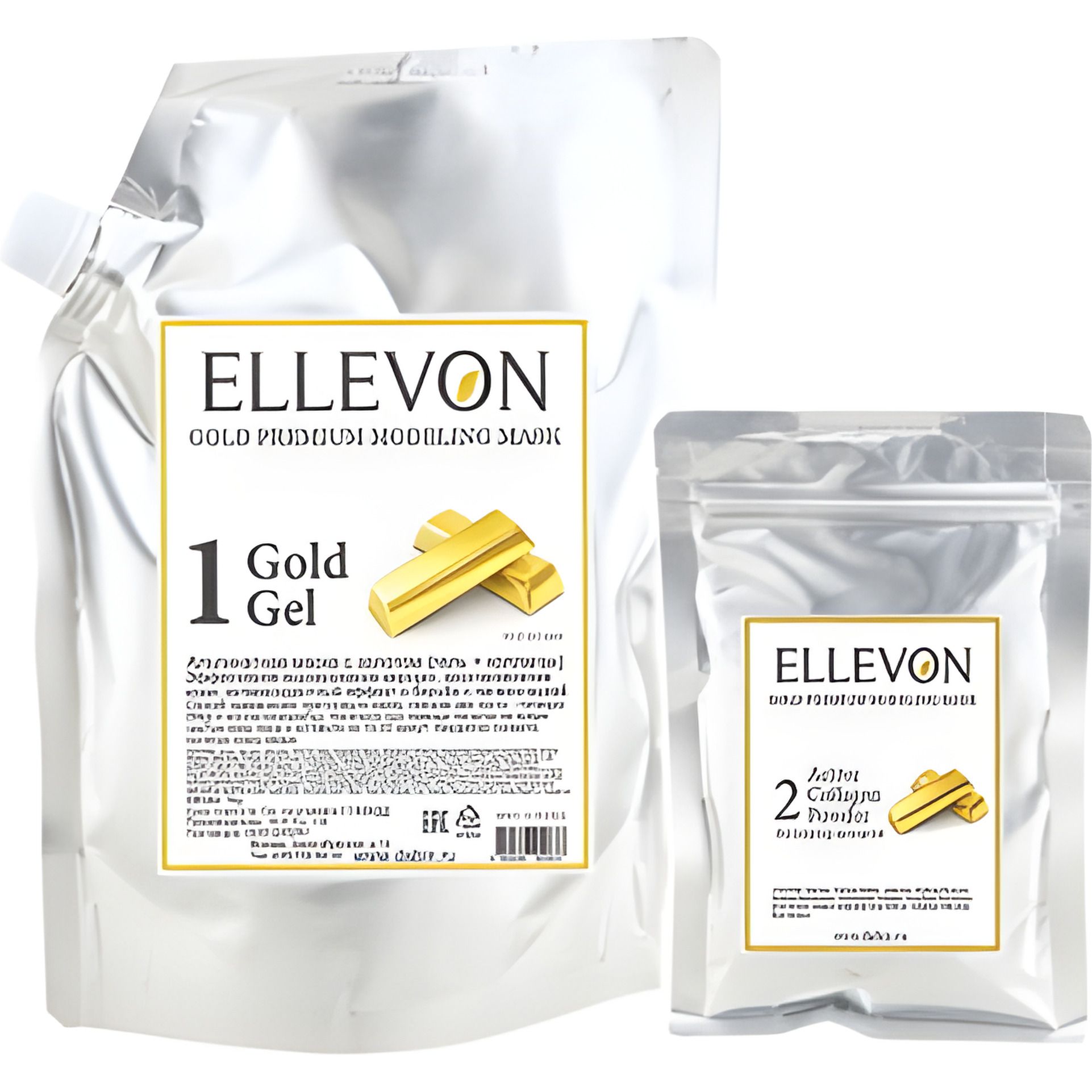 Маска для лица Ellevon Gold Gel + Collagen 1000 мл + 100 г