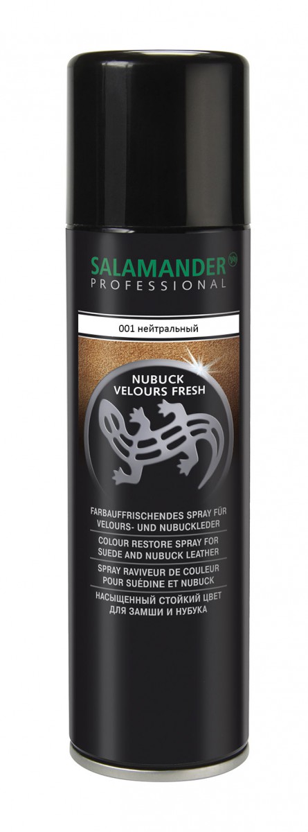 

Аэрозоль для замши Salamander Professional Nubuck Velours Fresh бесцветная 250 мл