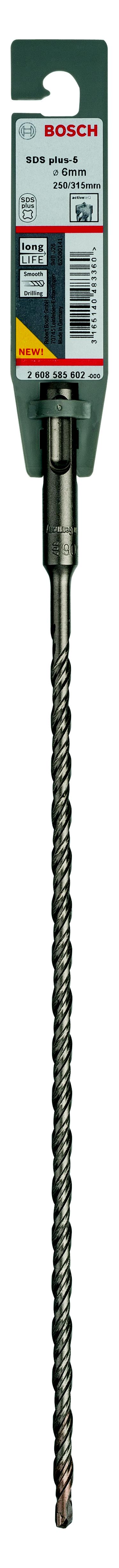 

Бур BOSCH Ф6х310мм SDS+ (2608585602), Ф6х310мм SDS+ (2608585602)