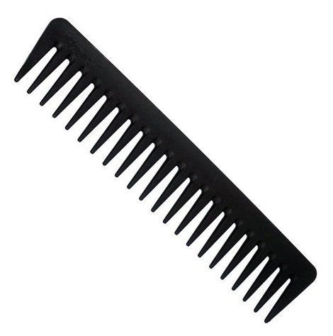 Расчёска из пластмассы Eurostil с редкими зубцами расчёска с ручкой и зубцами на обушке карбон ys s282t soft carbon