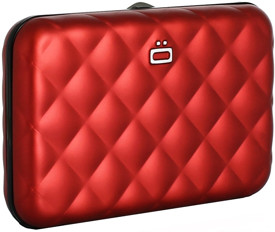 

Кошелек стеганый OGON Quilted Button красный, QB