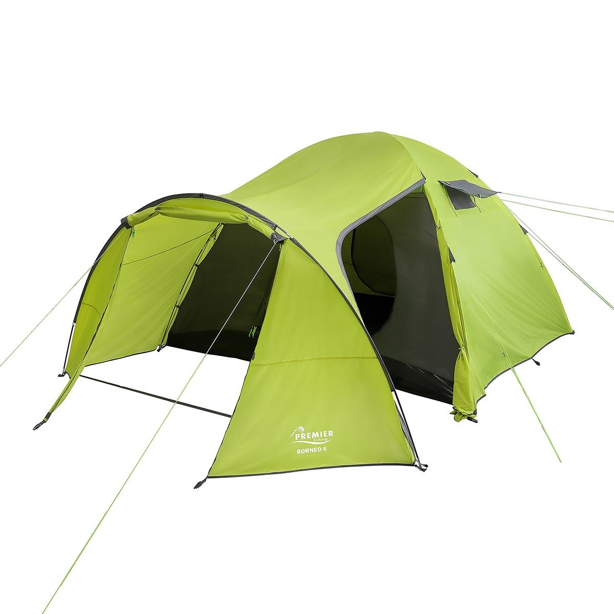 Палатка шестиместная BORNEO-6-G зеленая
