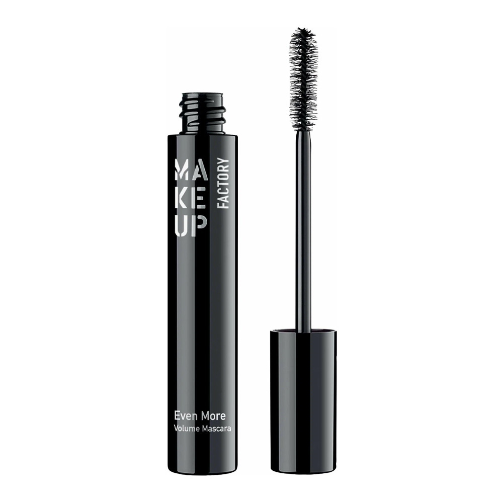 Тушь для ресниц MAKE UP FACTORY , 01 черный / Even More Volume Mascara 15 мл тушь luxvisage arabian night drama volume густые пышные ресницы