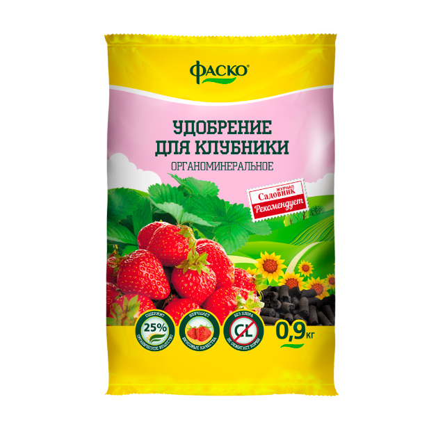 

Органоминеральное удобрение Фаско для клубники Of000004318 0,9 кг, Для клубники