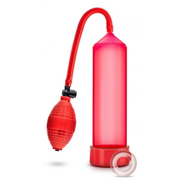 Blush Novelties Красная вакуумная помпа VX101 Male Enhancement Pump