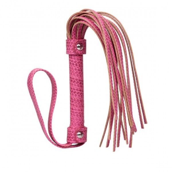 фото Розовая плеть tickle me pink flogger 45,7 см california exotic novelties