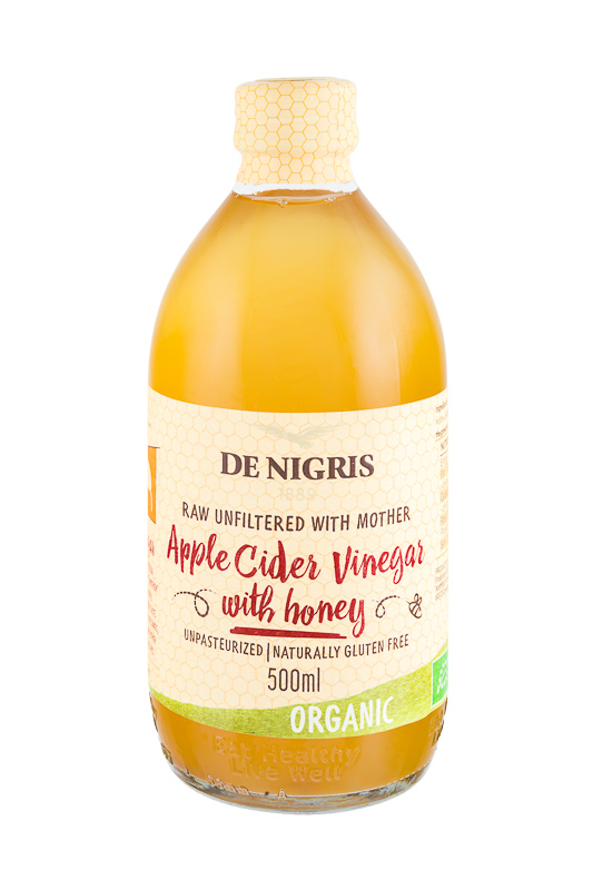 

Уксус De Nigris Organic яблочный с медом нефильтрованный 500 мл