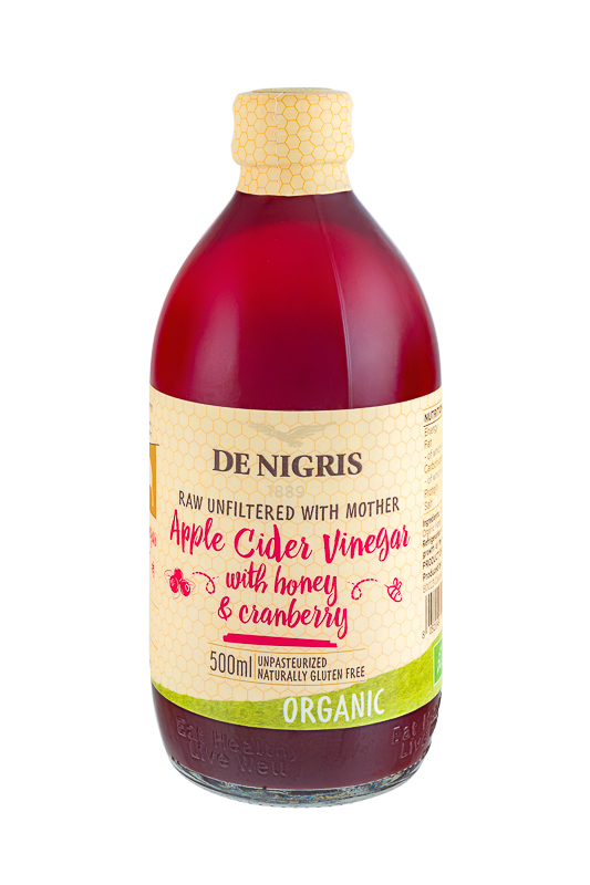 

Уксус De Nigris Organic яблочный с медом и клюквой нефильтрованный 500 мл