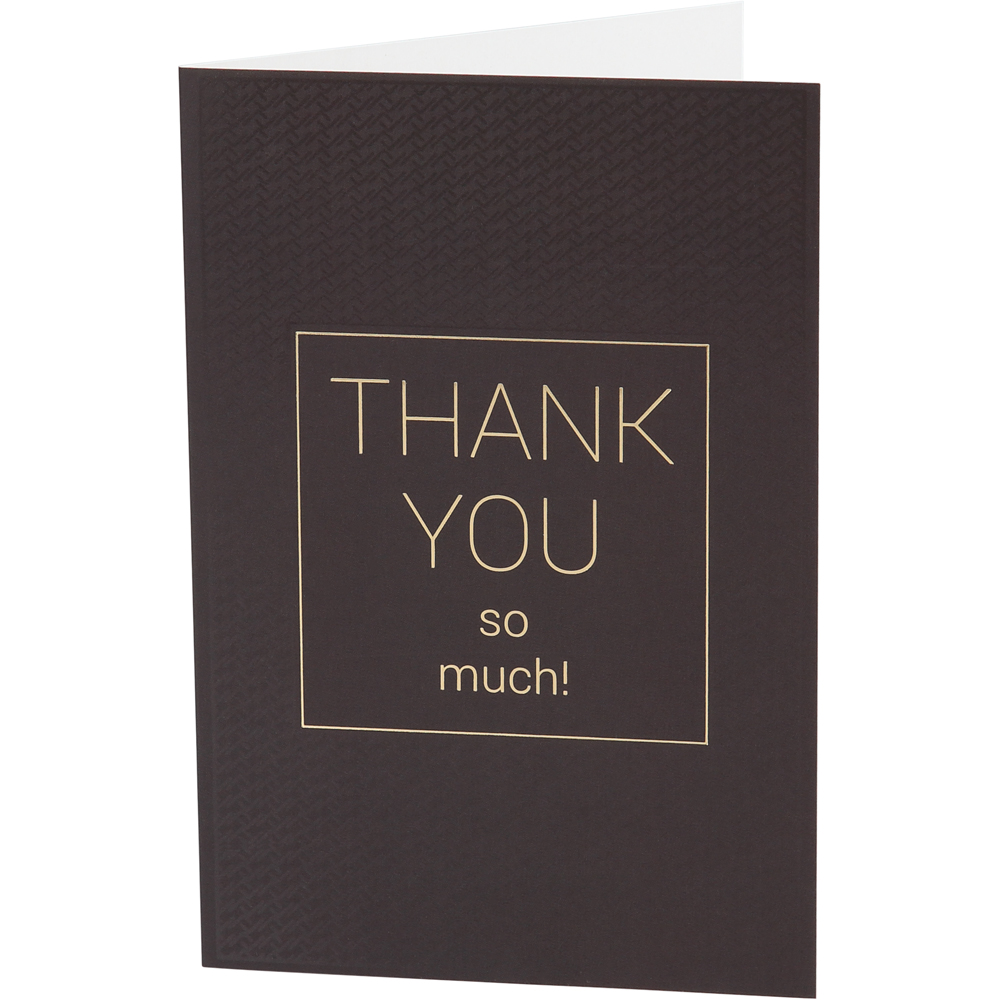 Дизайнерская открытка  Thank you Black Tie  для благодарности