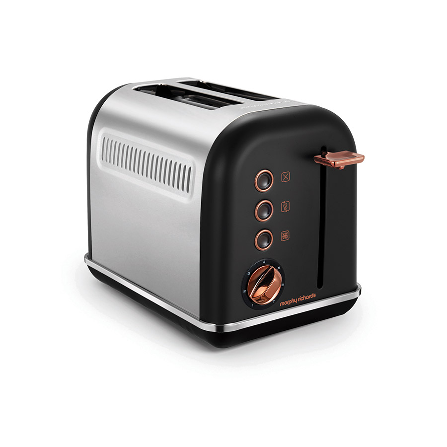 

Тостер Morphy Richards Accents Silver/Black, Accents 222016